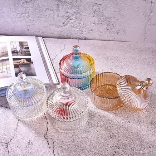 Nordic Ins Popular Kitchen Storage Canister Food Container Yurt Sugar Cube Jar Glass Candy Jar With Lid товары для кухни