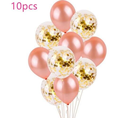 Mixed Gold Confetti Balloons Birthday Party Decoration Kids Adult Metallic Balloon Air Ball Wedding Birthday Ballon Decor Baloon