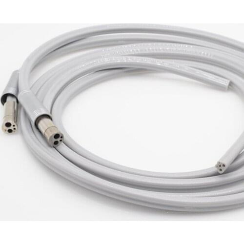 Dental Lab Handpiece Tube 4-hole Composite Pipe With Connector For Dentistry Clinic