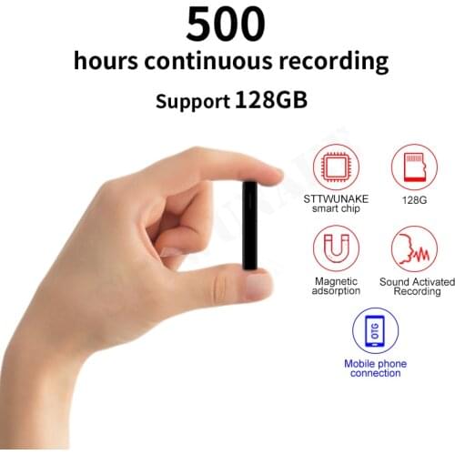 STTWUNAKE Voice Recorder 500 Mini Hours Dictaphone Audio Sound Activated Digital Professional Micro Drive Magnetic