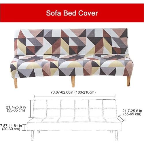 Universal Sofa Bed Cover Armless Folding Modern Seat Slipcovers Stretch Covers Cheap Couch Protector Elastic Futon Efficient