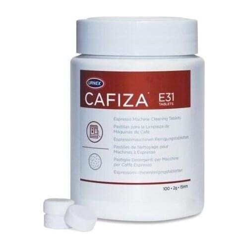Urnex CAFIZA E31 100 Cleaning Tablets Coffee Espresso Machine Cleaner Organic
