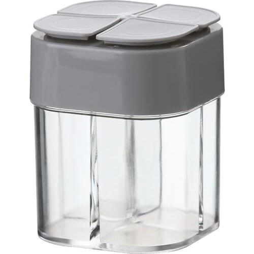 High Capacity Spice Salt Pepper Shakers 4 In 1 Seasoning Can Sealing Moisture Proof Herb Spice Tool Seasoning Bottle Kitchen