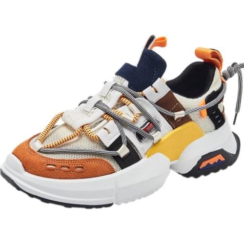 NEWDISCVRY Womens Flat Sneakers 2020 Fashion Brand Breathable Women Shoes Casual Comfortable Chic Woman Chunky Sneakers