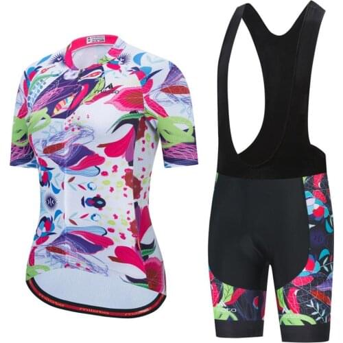 MILOTO Woman Cycling Set Summer Triathlon Bike Clothing Breathable Team Mountain Cycling Clothes Suits Ropa Ciclismo Sport Wear