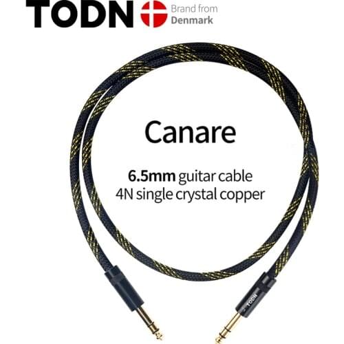 Audio Cable 6.5mm Jack To Canare 6.5mm Jack 6N OCC 1M,1.5M,2M,3M,5M,10M For Microphone,Guitar,Amplifier,CD Player,Speaker