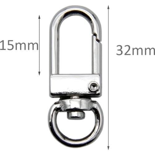 C /8 shape 100Pcs/pack Metal Clip Swivel Trigger Dog Buckle KeyRing KeyHooks retaining ring DIY Craft Lobster Clasp,100Yc11032