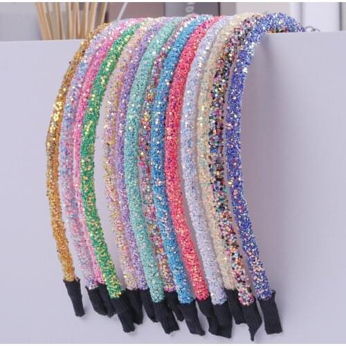 Kids Baby Toddler Girl Headbands Chunky Glitter Hairband For Girls Headband Candy Color Hairbands Hair Accessories Head Bands
