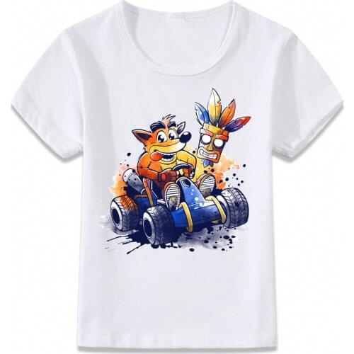 Kids Clothes T Shirt Crash Bandicoot T-shirt for Boys and Girls Toddler Shirts Tee