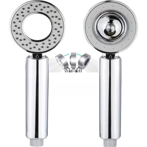 Two Side Spray Mode Handheld Shower Head Saving Water Pressure Boosted