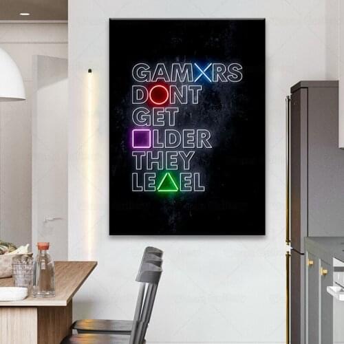 Canvas game console button Pictures Home Decoration Paintings Poster HD Prints Wall Art Modular Living Room Framed