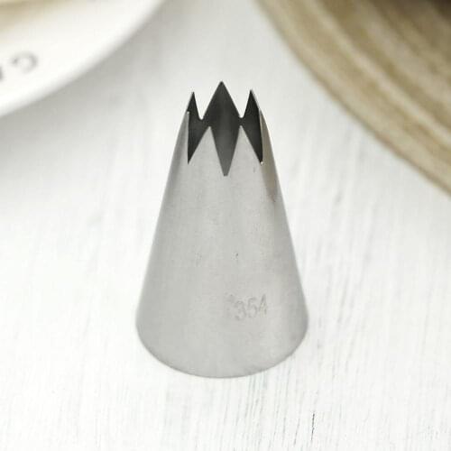 #354 Large Size Piping Nozzle Open Star Cream Paste Icing Tips Cup DIY Meringue Cake Decorating Tools