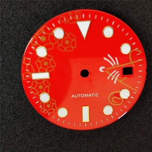 29MM Red Watch Dial for ETA 2824-2/2836 Watch Dial for 2824/2836 Series Watches Movements Repair Parts