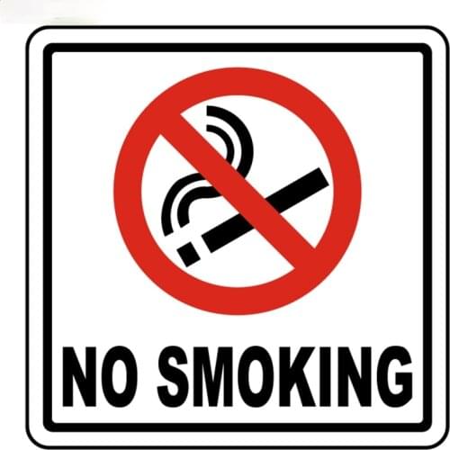 Creative No Smoking Car-Sticker Automobiles Motorcycles Window Bumper Laptop Vinyl Decal PVC Decorative Goods Apply To Car Door