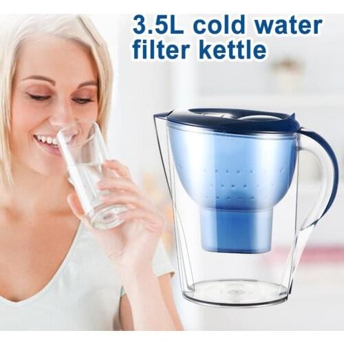 3.5L Water Filter Purifier Kettle Portable Home Activated Carbon Kitchen Water Purifier Kettles Kitchen Accessories Drinkware