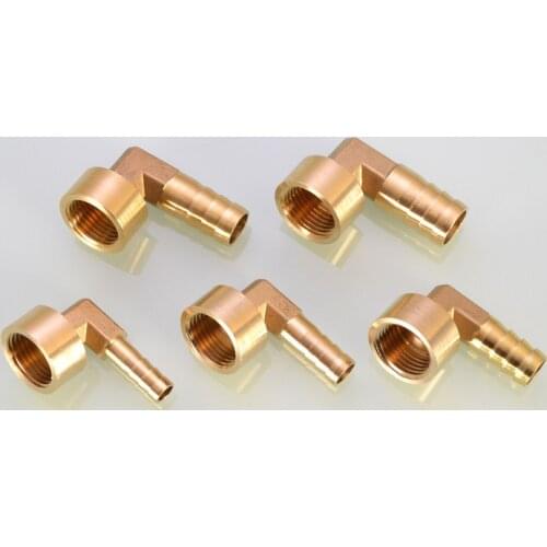 1/4" 1/2" BSP Female Thread Brass Elbow 90 Degree Barbed Pipe Fitting Coupler Connector 8mm 10mm 12mm 14mm16mm Hose Barb