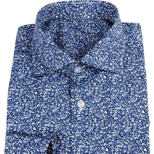 Mens Floral Dress Shirts Long Sleeve Custom Made Mens Dress Shirts, Tailored 100% Cotton Flowered Mens Shirts,Flower Shirt Men
