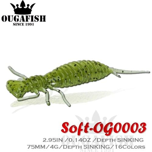 Softbait Fishing Accessories Lure Silicone Leurre Souple 75mm 8pcs/bag Sinking Bass Isca Artificial Peche A La Carpe Fish Tackle