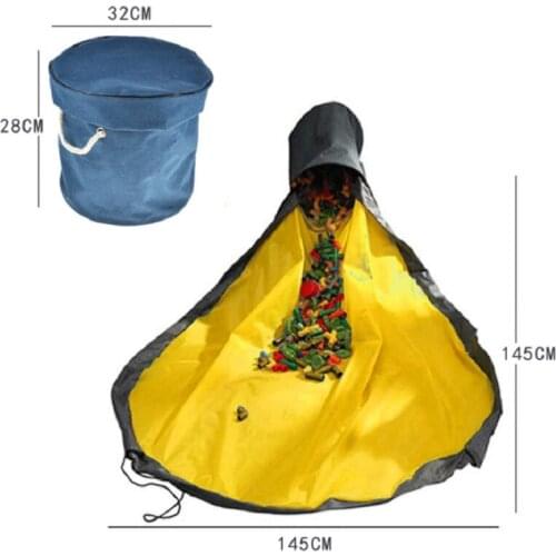 New Portable Foldable Kids Play Toys Clean-up and Storage Bag Container Multifunctional Portable Toys Fashion Practical Storage