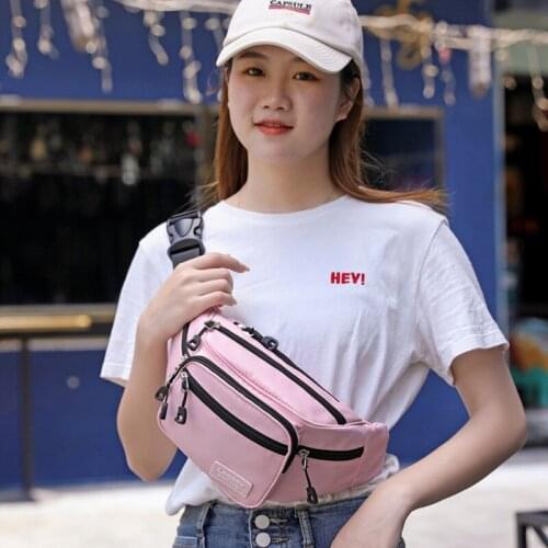 New Waterproof Nylon Pouch Bag Womens Travel Phone Bag Crossbody Bag Ladies Casual Large Phone Sports Bag Outdoor Chest Bag