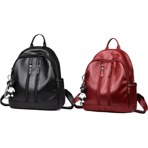 2019 Newest Style Fashion Womens Backpack Travel Leather Rucksack Shoulder Hot Sale School Bag