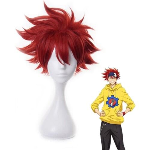 SK8 the Infinity Reki Red Short Wig Cosplay Costume SK Eight Heat Resistant Synthetic Hair SK∞ Men Women Party Wigs