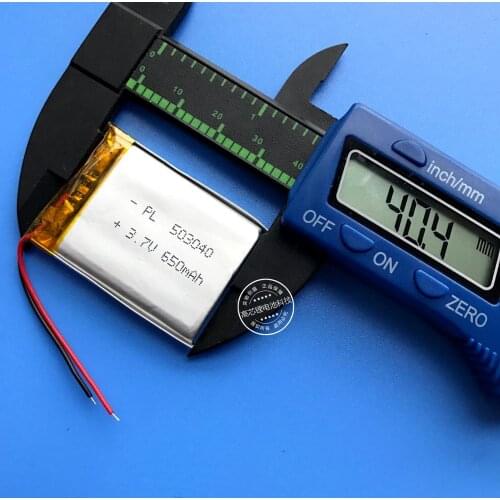 Plug-in speakers, audio built-in panels, 3.7V polymer lithium batteries, 503040 car recorders, MP3 mail Rechargeable Li-ion Cell