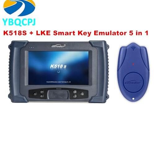 Lonsdor K518S Key Programmer Plus Lonsdor LKE Smart Key Emulator 5 in 1 Supports VW 4th & 5th IMMO and BMW FEM/BDC