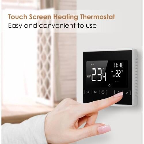 Smart Thermostat LCD Touchscreen Thermostat Programmable Electric Floor Heating System Thermoregulator Temperature Controller