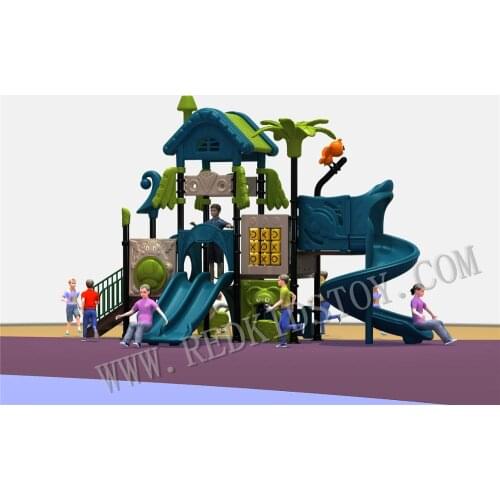 CE Approved Tree House Themed Outdoor Playground Equipment HZ-2018SWE002