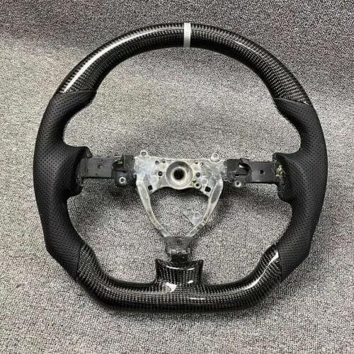 Racing Cuatomized Real Carbon Fiber Sports Steering Wheel Alcantara Leather compatible for Toyota FJ LAND CRUISER 2013