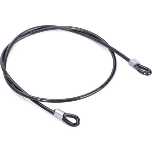 Outdoor Bicycle Cable Lock 100cm x 3mm Cycling Security Double Loop Cable Lock Steel Strap U-Lock For Bicycle Bikes Scooter New