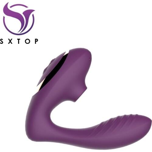 Clit Suction Vibrator Blowjob Tongue Licking G Spot Strap on Clitoris Stimulator Nipple Sucking Erotic Sex Toys for Women