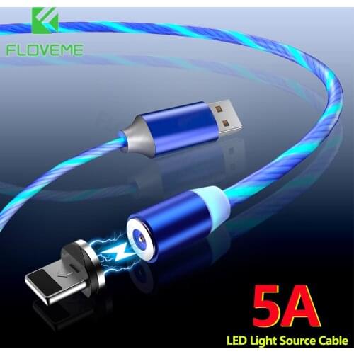 FLOVEME LED Light Source Charging Cable For Apple iPhone USB Data Cable For iPhone 12 11 Pro Max XR XS Max 7 8 Plus iPad Charger
