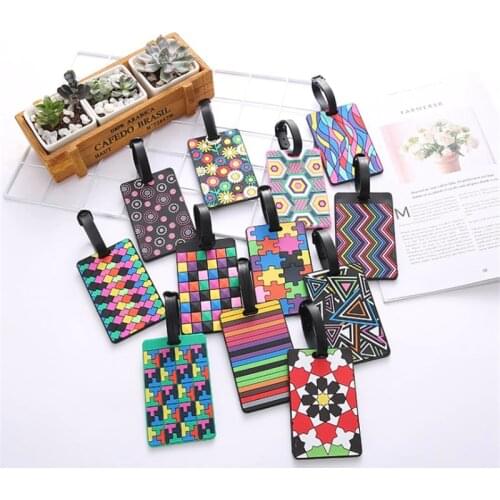 2021 Travel Accessories Luggage Tag PVC Suitcase ID Addres Holder Baggage Tag Portable Label Hot Sale