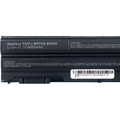 6600mah Laptop Battery E6530 E6420 for Dell Inspiron 7420 7720 7520 N4720 N7420 N5420 N4420 N4520 N5520 N7520 N5720 N7720