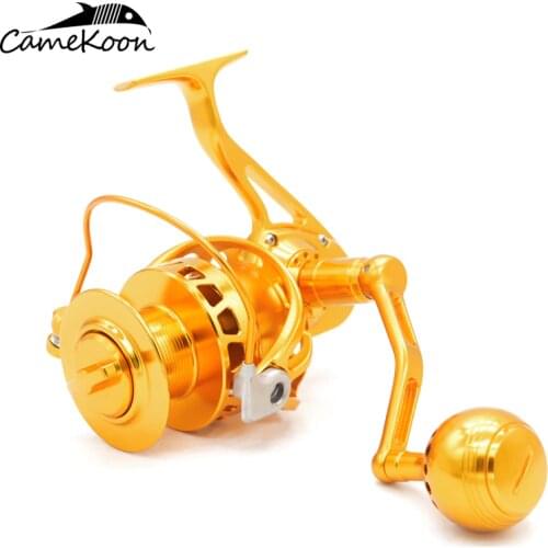 CAMEKOON WT5000/WT6000 Spinning Fishing Reels Aluminium Alloy Machined Powerful Saltwater Surf Spinning Fishing Reel