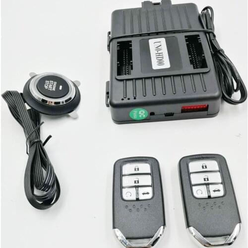 For Honda Crider 2013-2018 Car Add Push Start Stop Remote Start System and Keyless Entry Keyless Go Plug and Play