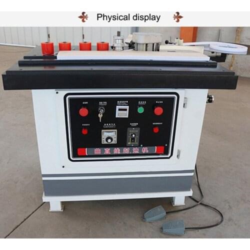 Wood Edge Banding Machine Manual Use of Car for the Curve and Straight Wood Double Sided Glue Edge Banding Machine FC1001S