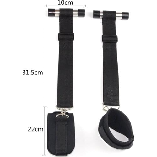 Erotic Hang on door swing hanging handcuffs Bound BDSM fetish bondage Straps limit the husband and wife sex toys for game lovers