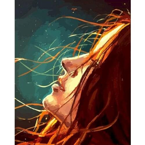 Gatyztory Frame Paint By Numbers For Adults Kids Girl Figure Handpainted Oil Painting Canvas Drawing DIY Gift Home Wall Decor