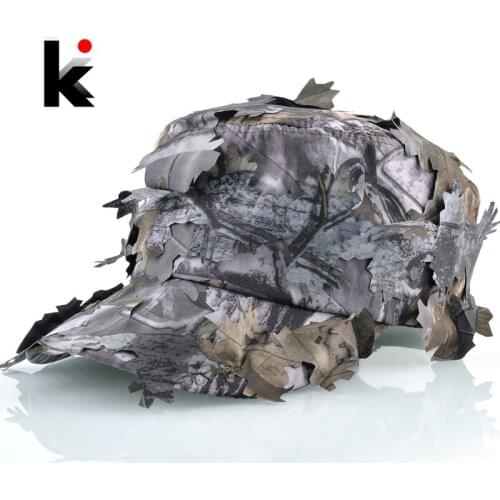 Camouflage Baseball Cap Men Leaf Tactical Hats Military Training Jungle Snipe Caps Outdoor CS Game Bone Hunting Camping Sun Cap