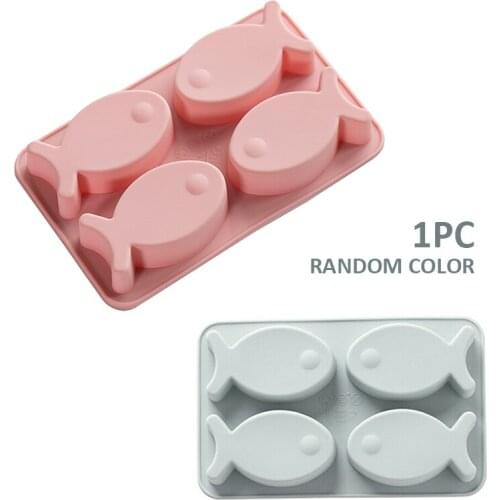 Candy DIY Tool Fish Silicone Mold DIY Fondant Cake Decoration Tool Chocolate Mold Clay Resin Art Mould
