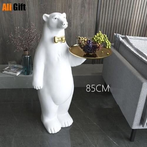 Polar bear creative living room large floor-to-ceiling TV cabinet to receive Nordic home decoration gifts for the new house