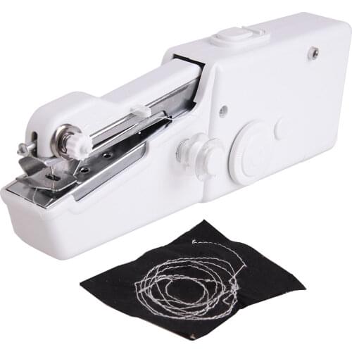 Small Sewing Machine Portable Handheld Manual Sewing Machine Household Needlework Cordless Handwork Tools Accessories