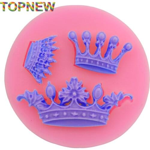 Mini Royal Crown Silicone Mold DIY Fondant Cake Decorating Baking Tools 2972