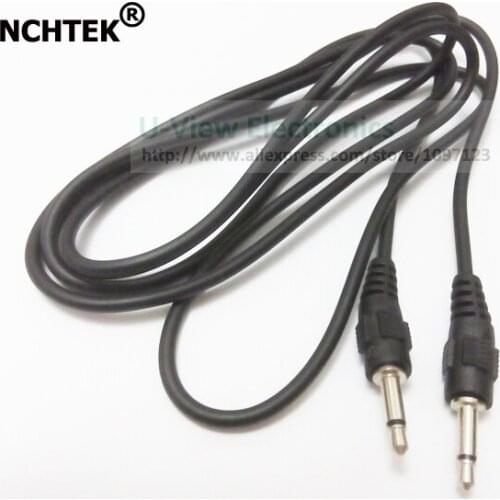 NCHTEK 3.5mm 1/8" Male Mini Plug To Male Monaural Mono Audio Extension Connector Cable About 1.5M/Free Shipping/25PCS