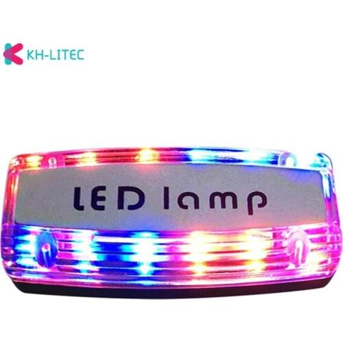 Night Light USB Charging Blue Red LED Flashing Shoulder Light Mini Traffic Warning Signal Lamp Party Atmosphere Lamp Led Light