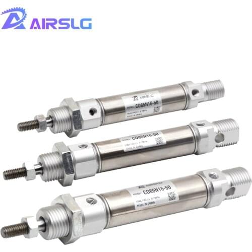 SMC Type CD85N C85N bore 8 10 12 16 20 25mm Stroke 10-200mm C85 Series Air Cylinder Standard Double Acting Single Rod ISO