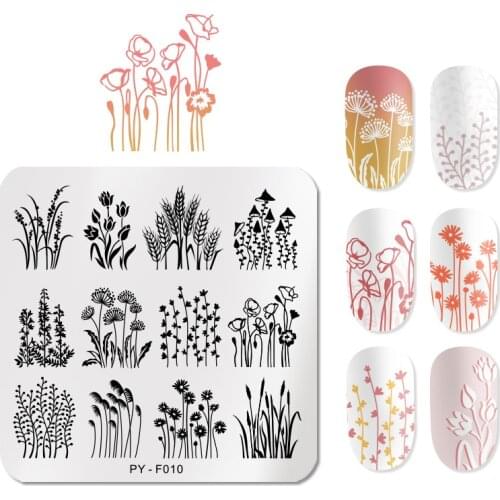 PICT You Fall Patterns Nail Stamping Plates Stencil Stainless Steel Tools Nail Art Stamp Template Design Plate